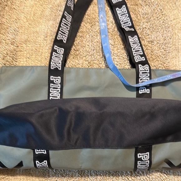 PINK Green and Black Color-Blocked Tote - Picture 9 of 9